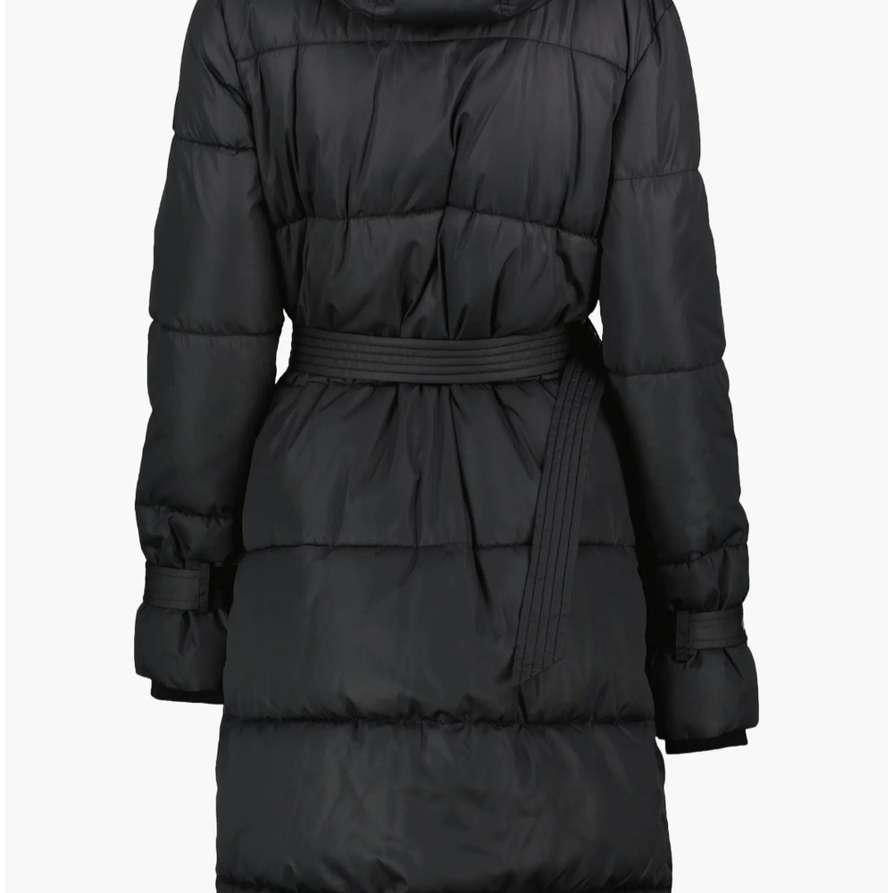 Noize Black Long Puffer Coat - Picture 3 of 11
